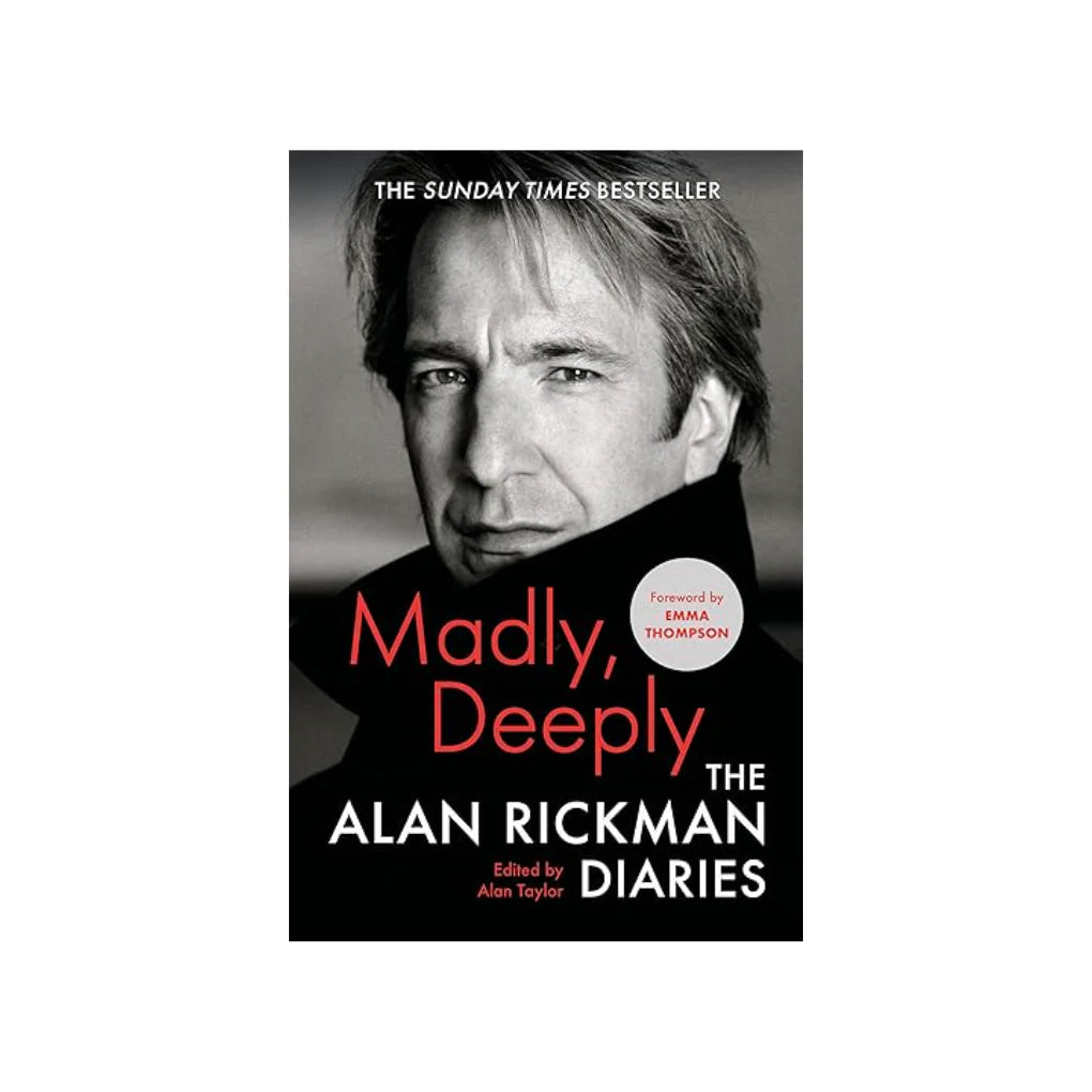 Madly, Deeply: The Alan Rickman Diaries hardback memoir - book detail view