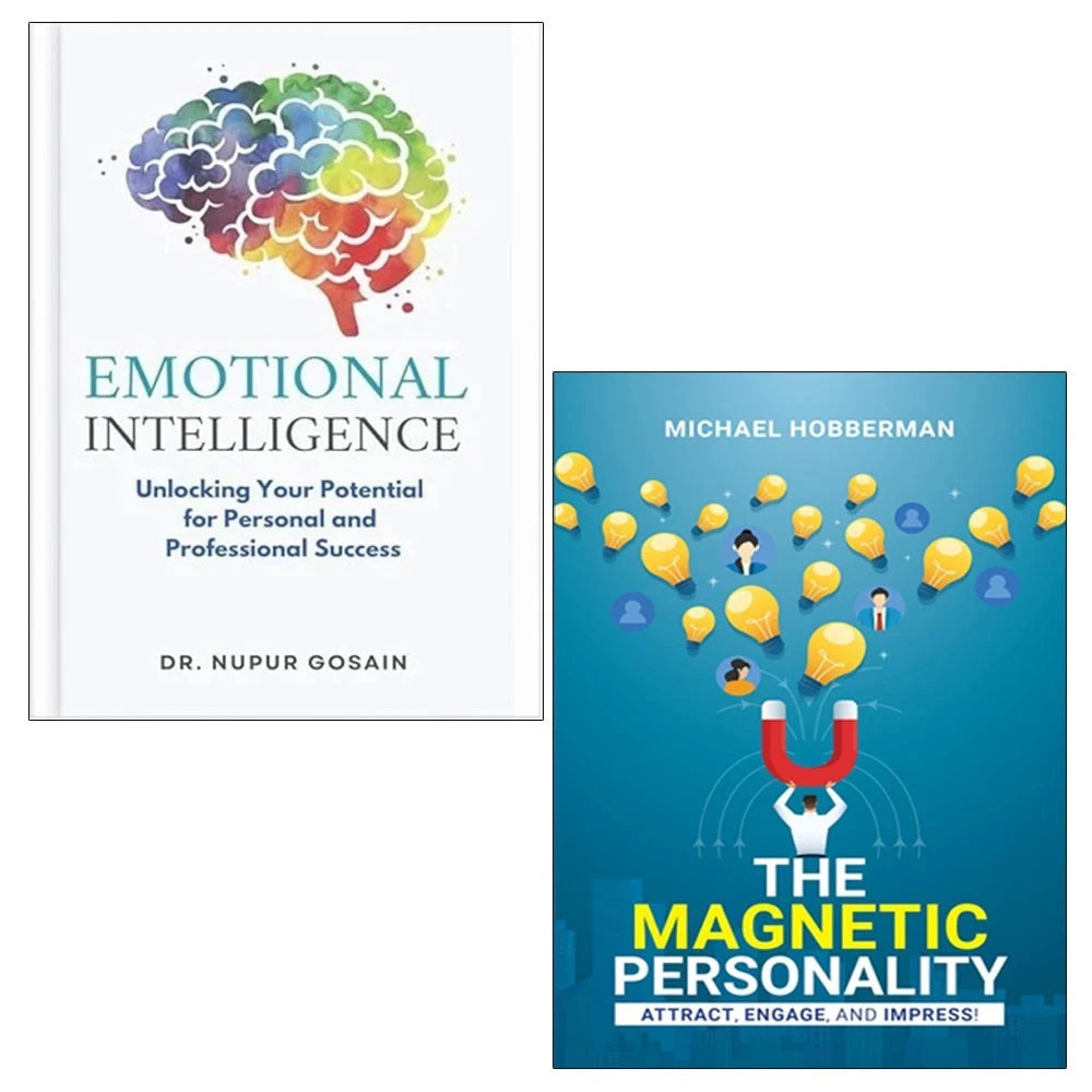 The Magnetic Personality by Michael Hobberman and Emotional Intelligence by Dr. N. Gosain - 2 books paperback collection set cover