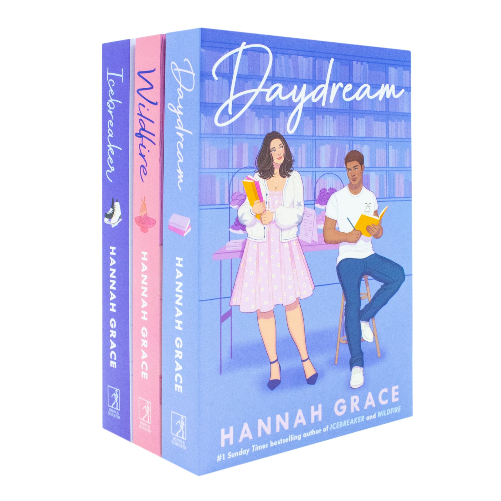 The Maple Hills Series 3 Books Collection Set by Hannah Grace - Icebreaker, Wildfire and Daydream - New Adult Romance Paperback