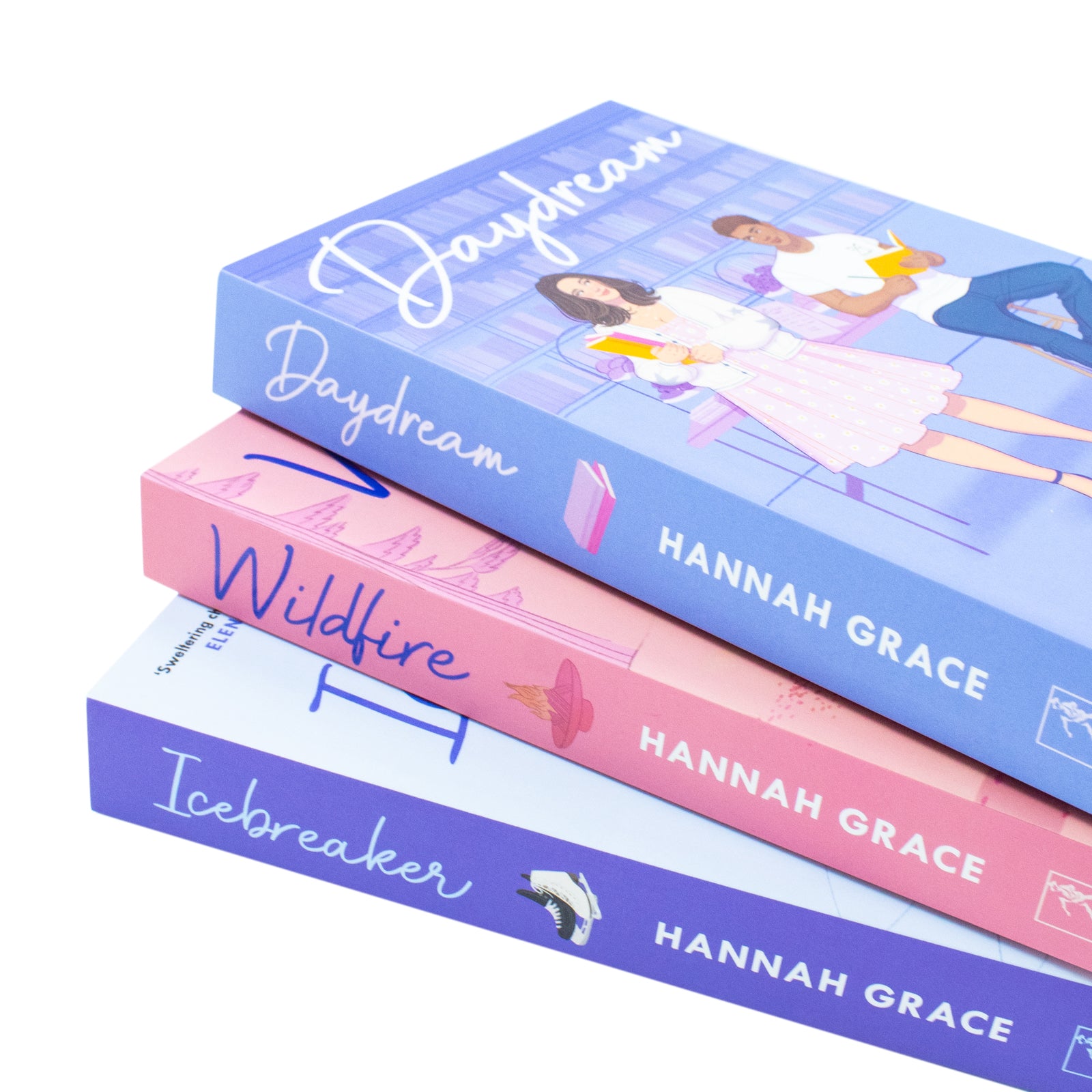 The Maple Hills Series 3 Books Collection Set by Hannah Grace - Icebreaker, Wildfire and Daydream - New Adult Romance Paperback