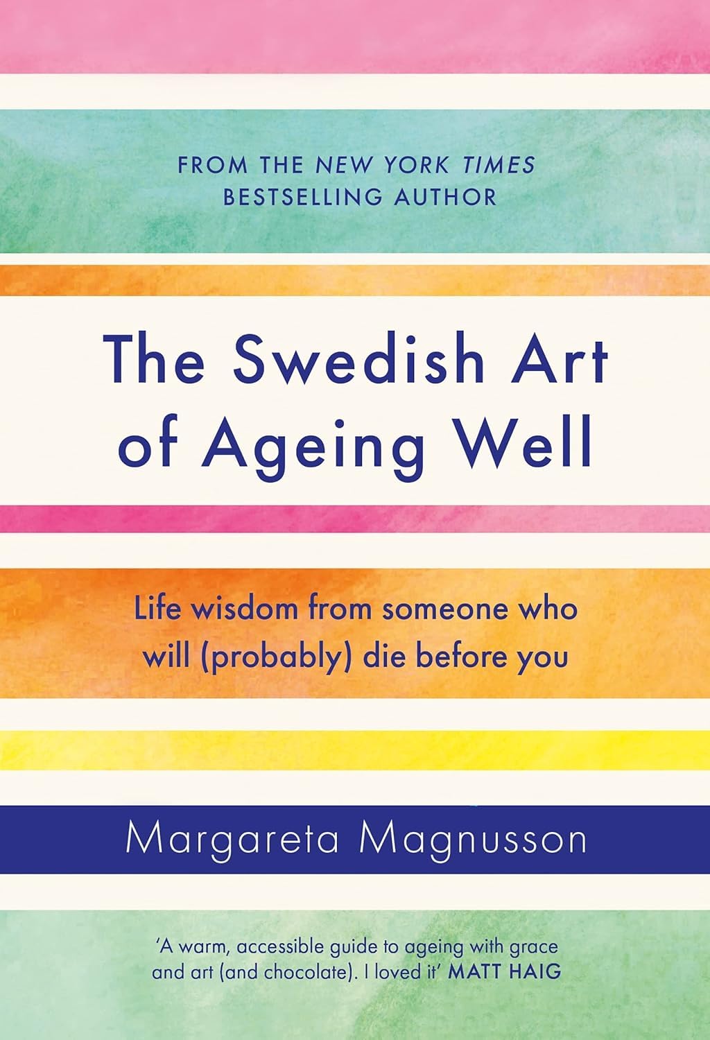 The Swedish Art of Ageing Well by Margareta Magnusson - hardback book cover detail