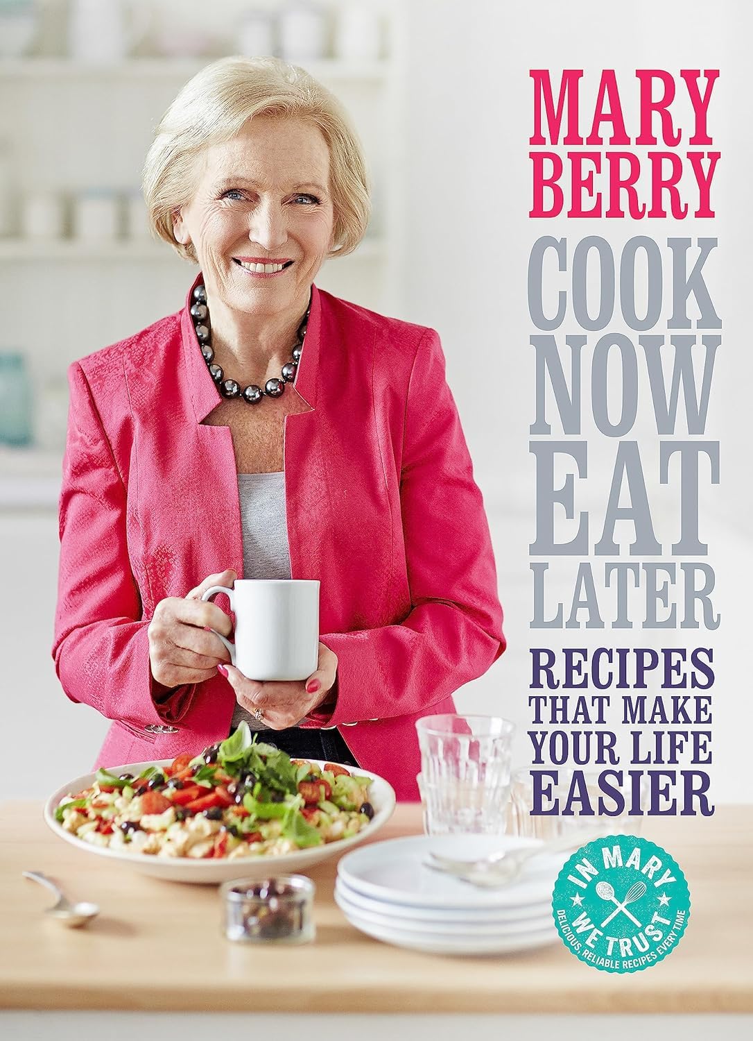 Mary Berry 3 Book Hardback Set showing Fast Cakes, Christmas Collection and Cook Now Eat Later covers
