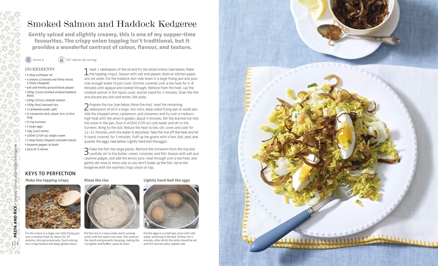 Mary Berry Cooks The Perfect - sample recipe spread with step-by-step photography