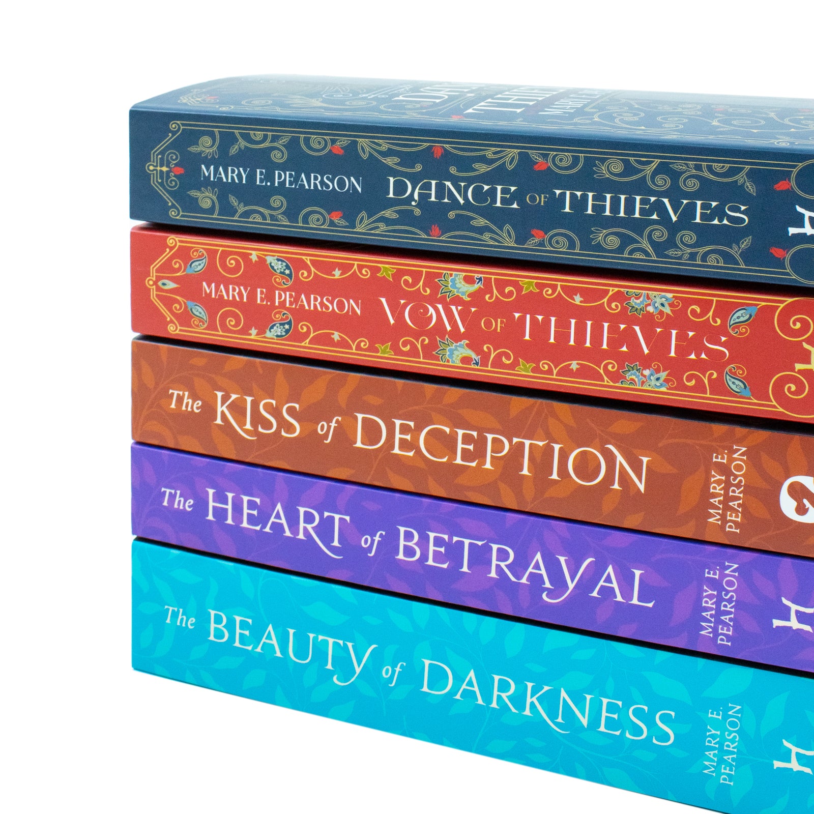 Mary E. Pearson 5 Books Collection Set stacked paperbacks - Young Adult fantasy romance gift set