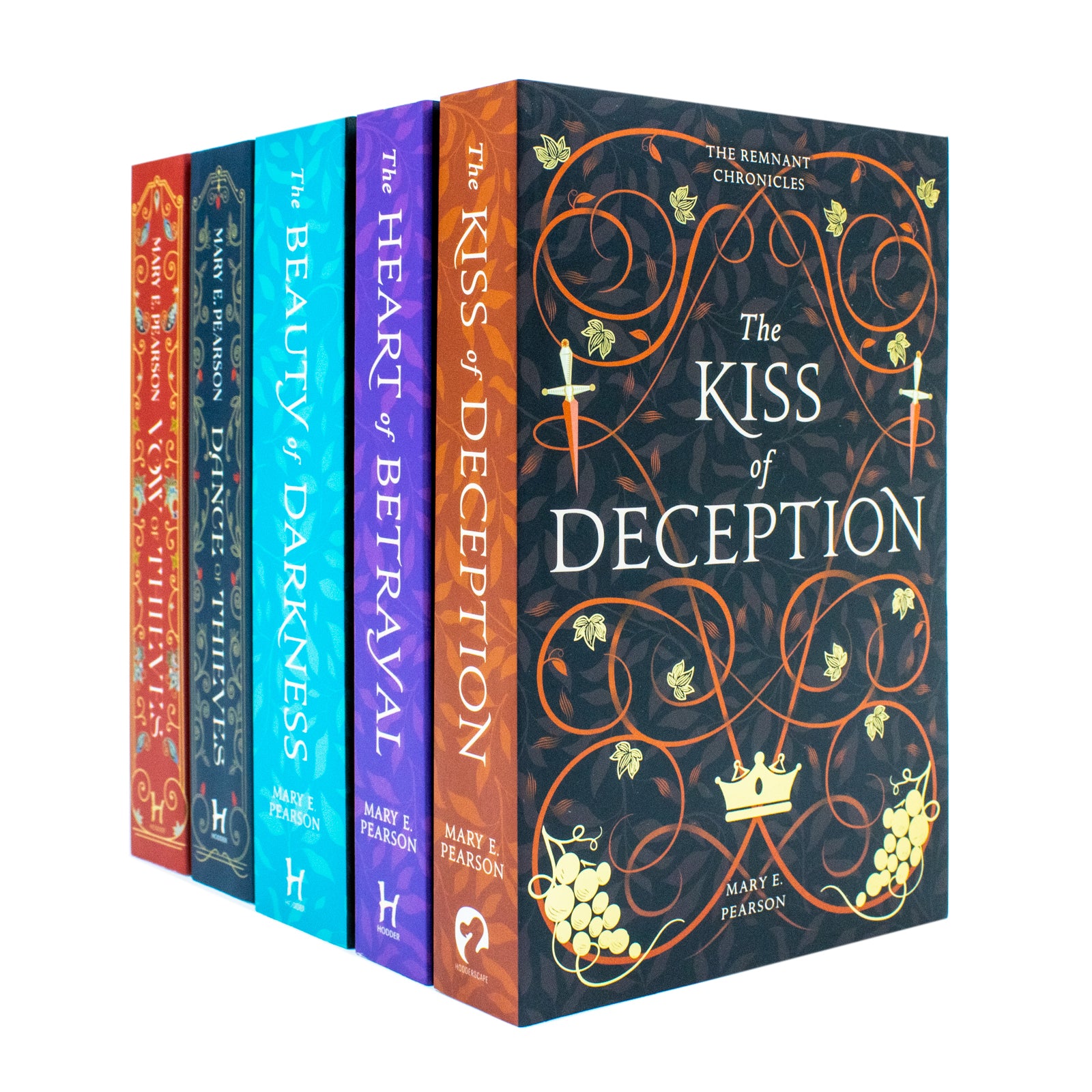 Mary E. Pearson 5 Books Collection Set paperback - Dance of Thieves, Vow of Thieves, The Kiss of Deception, The Heart of Betrayal, The Beauty of Darkness - Young Adult