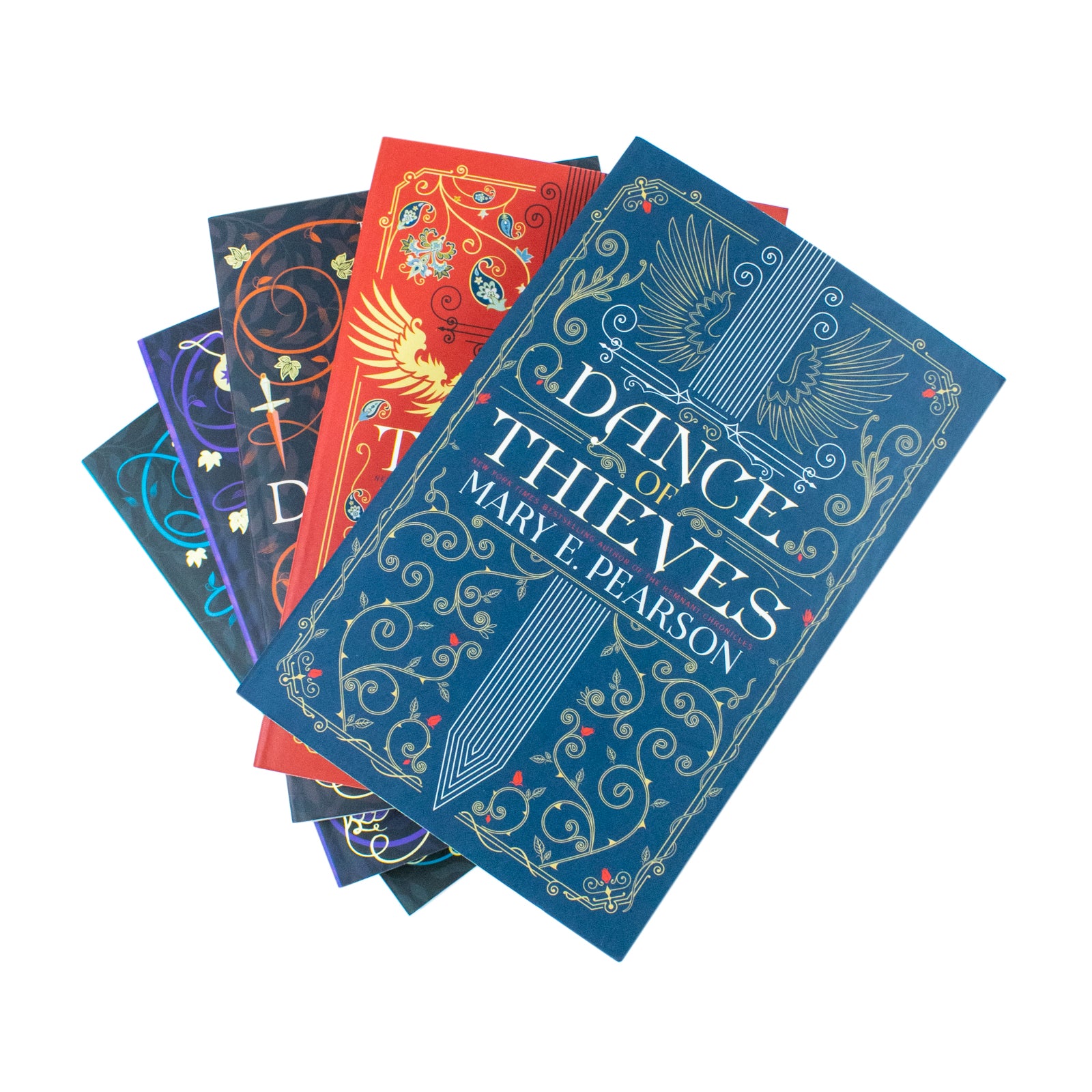Mary E. Pearson Remnant Chronicles and Dance of Thieves 5 book paperback set cover art - Young Adult fantasy romance
