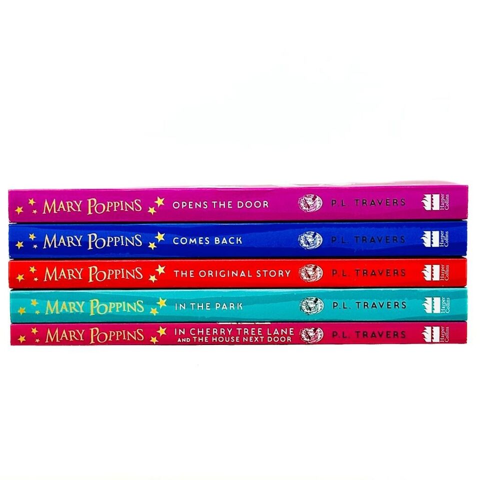 Mary Poppins 5 Books Collection Set by P. L. Travers - all five paperback titles included in this boxset