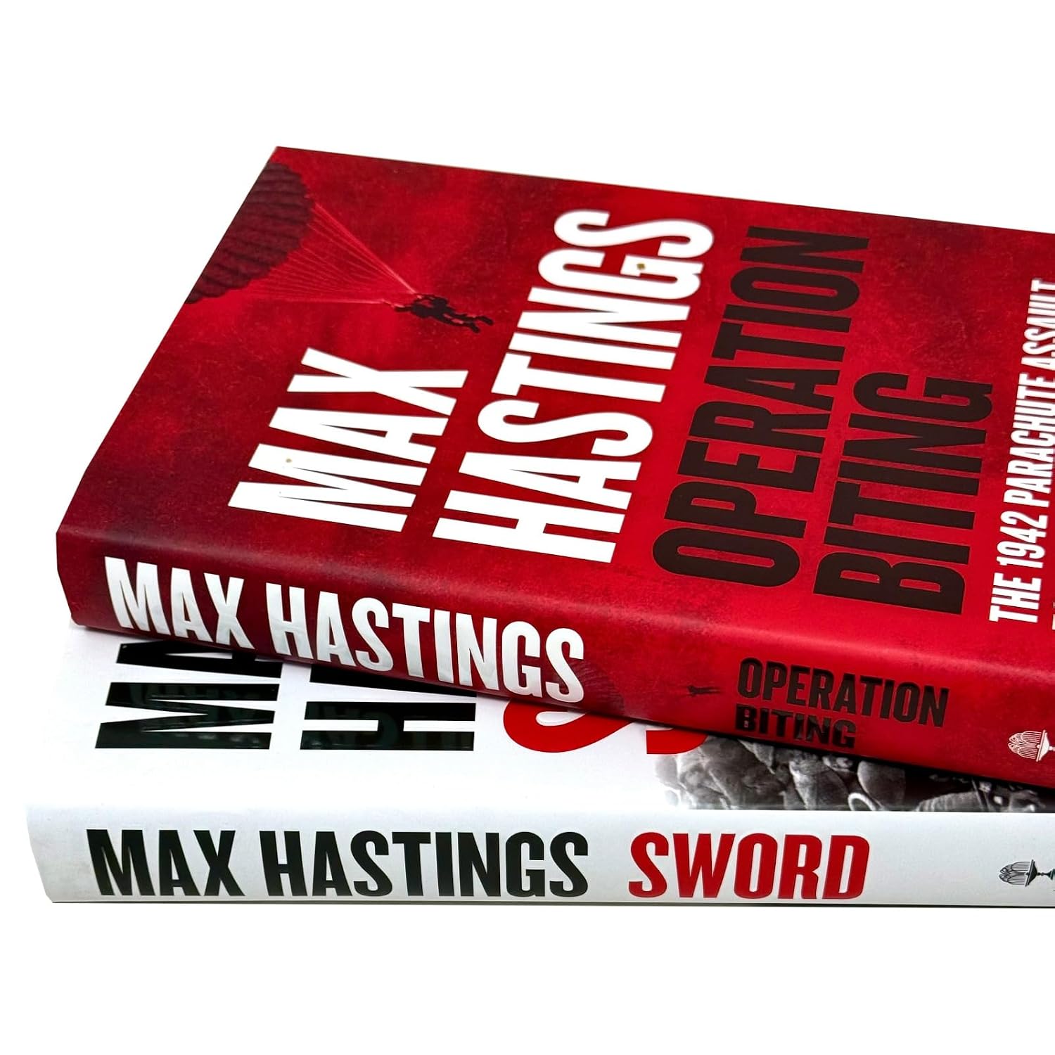 Max Hastings Sword and Operation Biting paperback book set - back cover detail