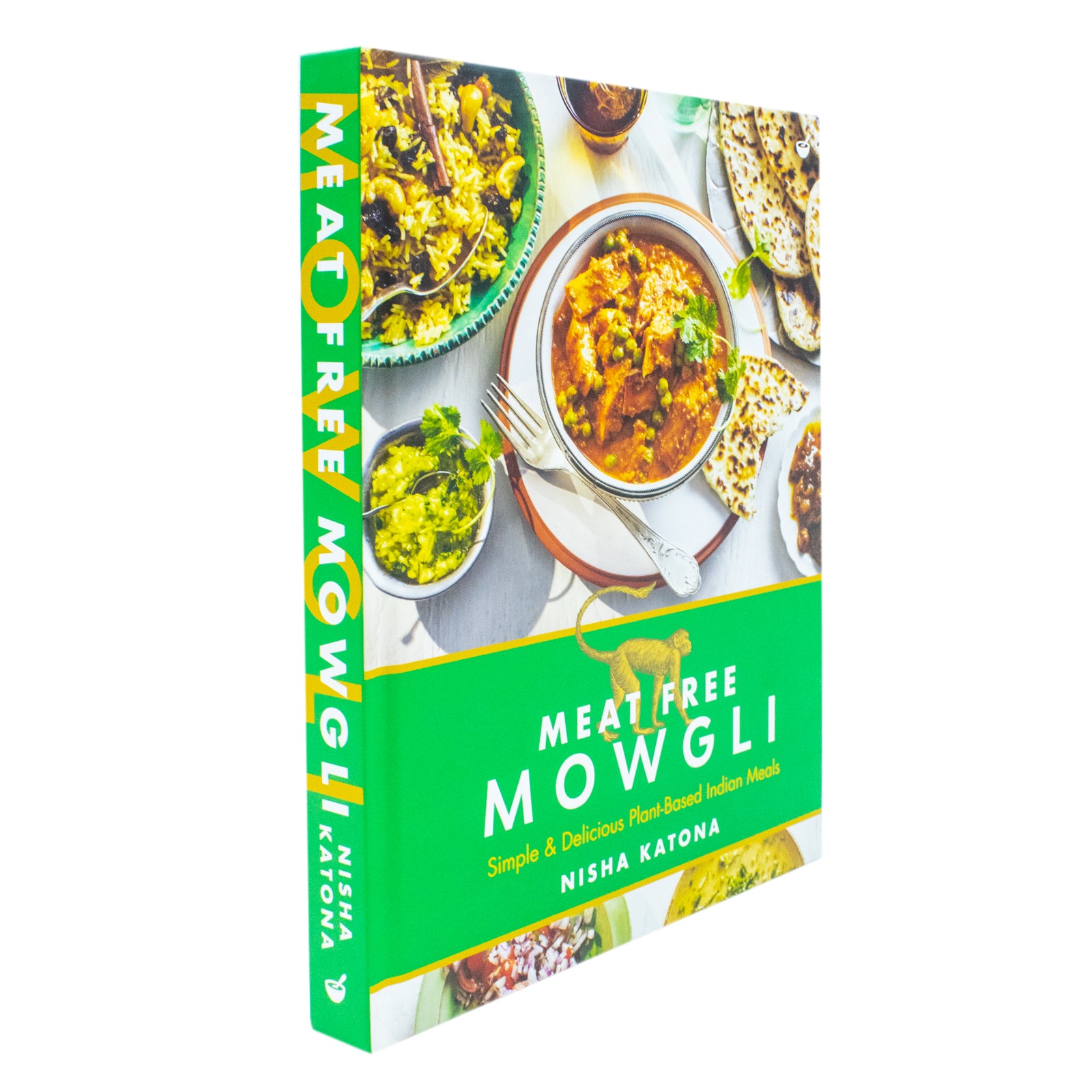 Meat Free Mowgli by Nisha Katona - hardback plant-based Indian cookbook front cover