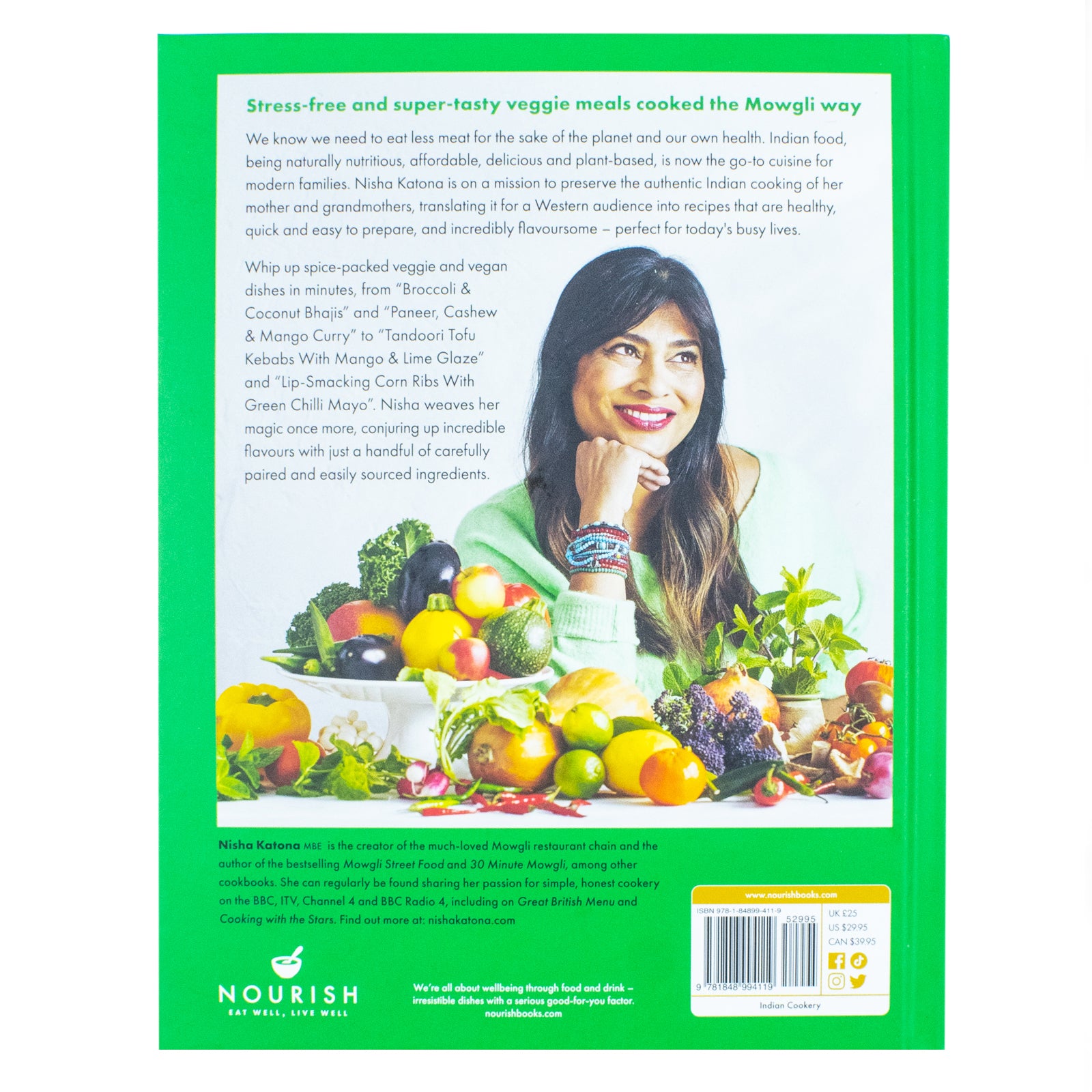 Meat Free Mowgli by Nisha Katona - plant-based Indian recipes inside page spread