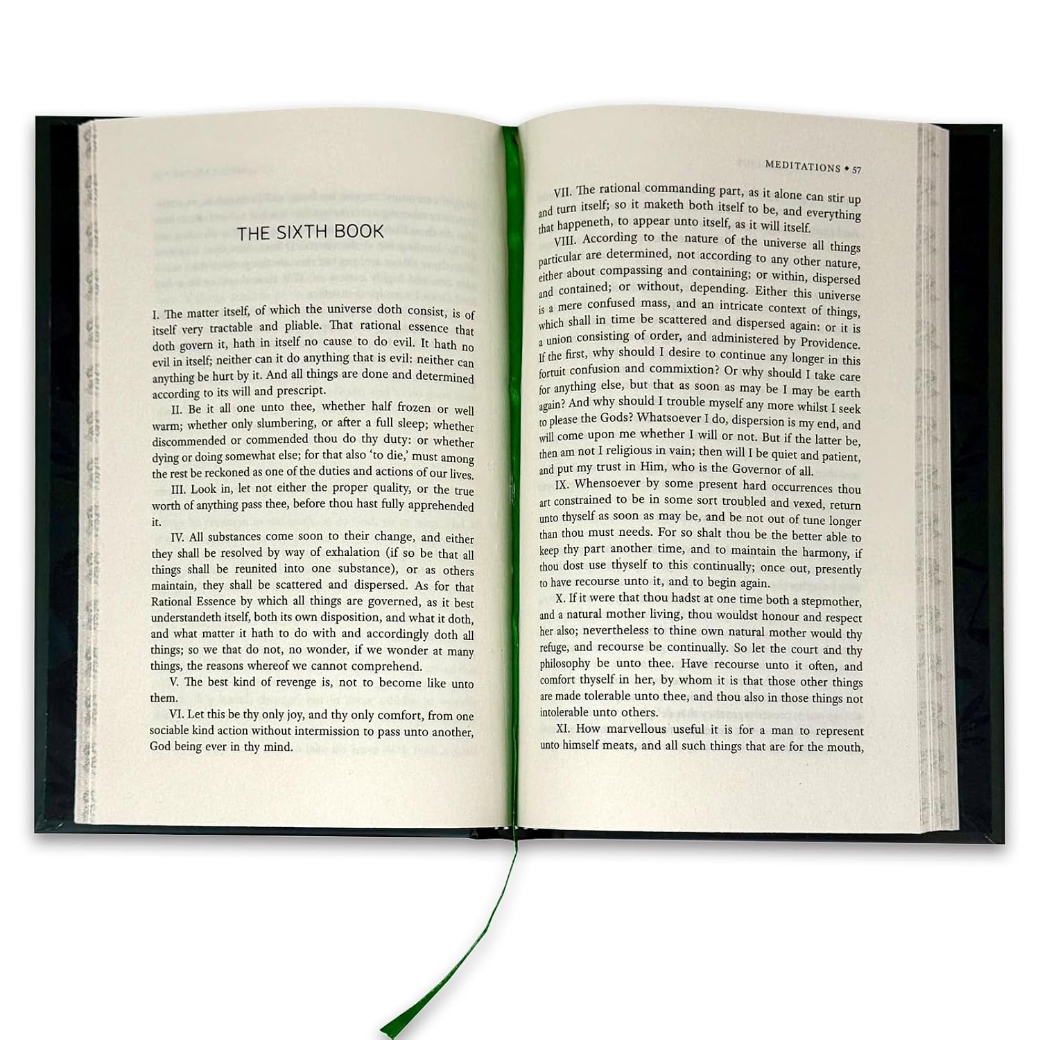 Meditations by Marcus Aurelius, new hardcover book shown at an angle