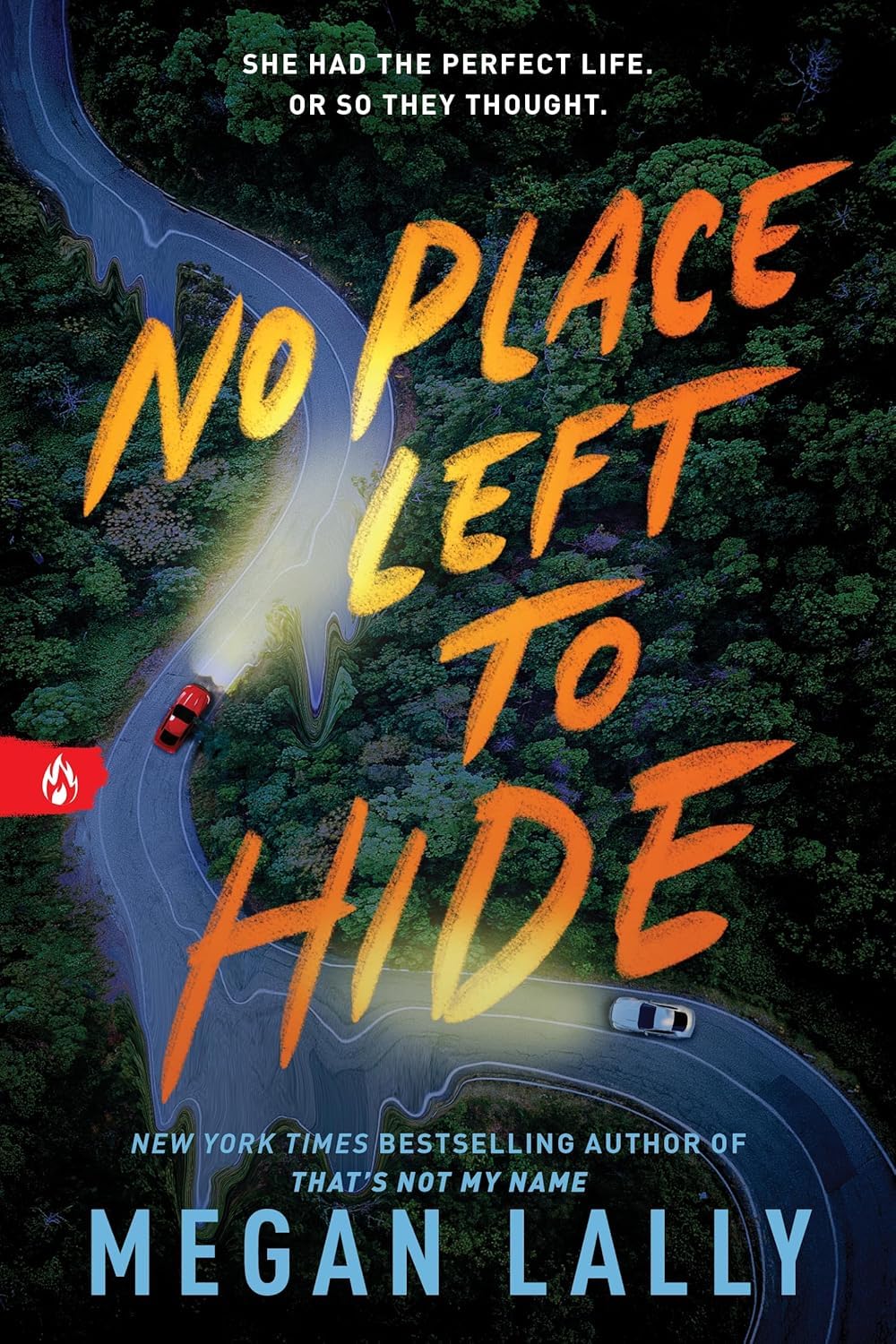 That's Not My Name and No Place Left to Hide by Megan Lally - paperback book covers for this YA thriller 2 book set