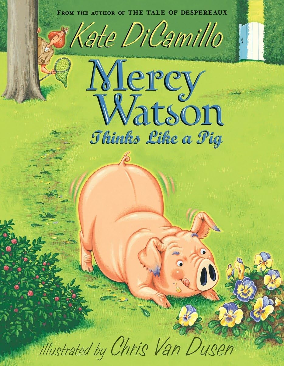 Close-up of Mercy Watson to the Rescue paperback cover by Kate DiCamillo