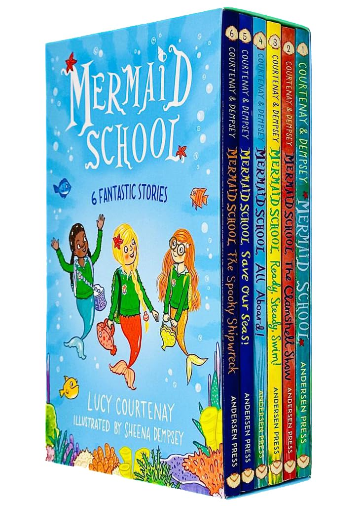 Mermaid School Series 6 Books Collection Set by Lucy Courtenay - paperback box set for ages 5-8