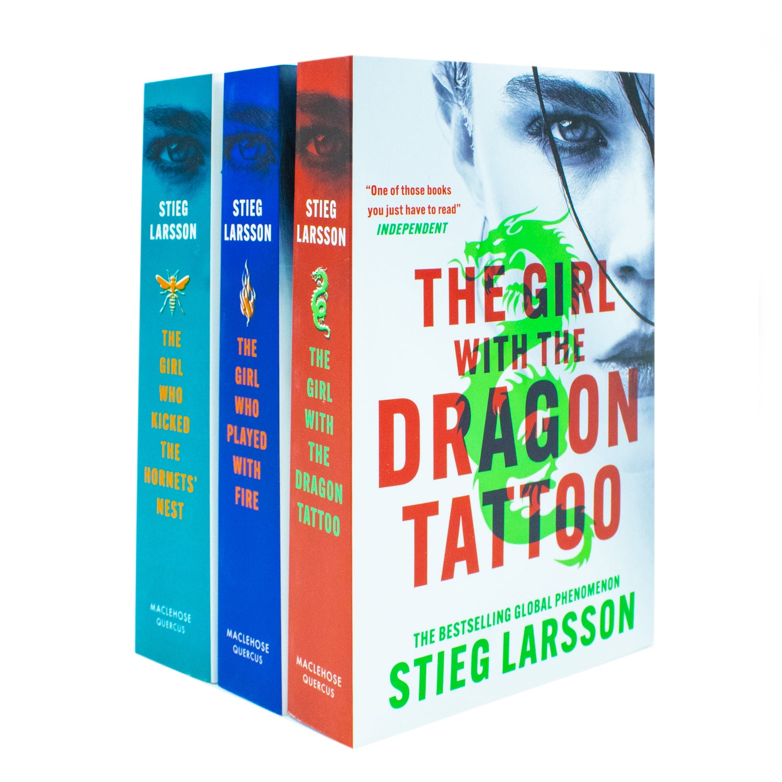 Millennium Trilogy 3 books collection set by Stieg Larsson paperback - The Girl With the Dragon Tattoo, The Girl Who Played with Fire, The Girl Who Kicked the Hornets' Nest