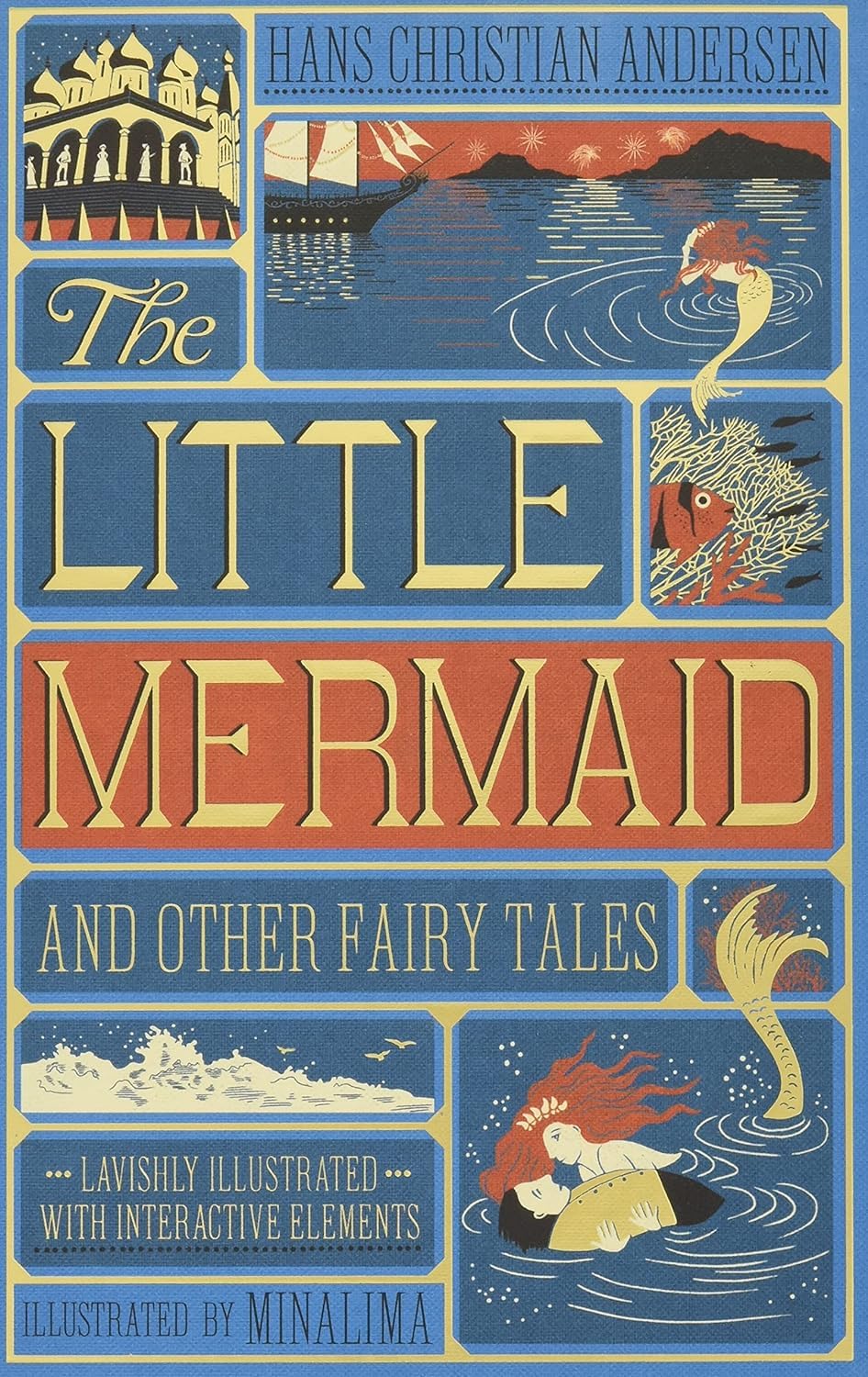 Interactive pop-up illustration inside the MinaLima Edition Little Mermaid and Beauty and the Beast book set