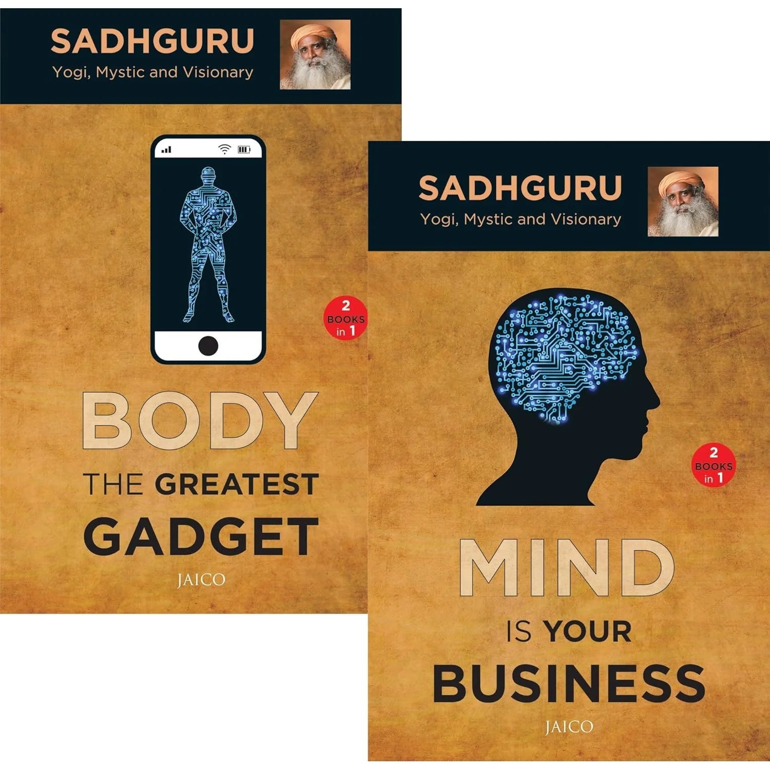 Mind is Your Business and Body the Greatest Gadget by Sadhguru - 2-in-1 paperback set cover