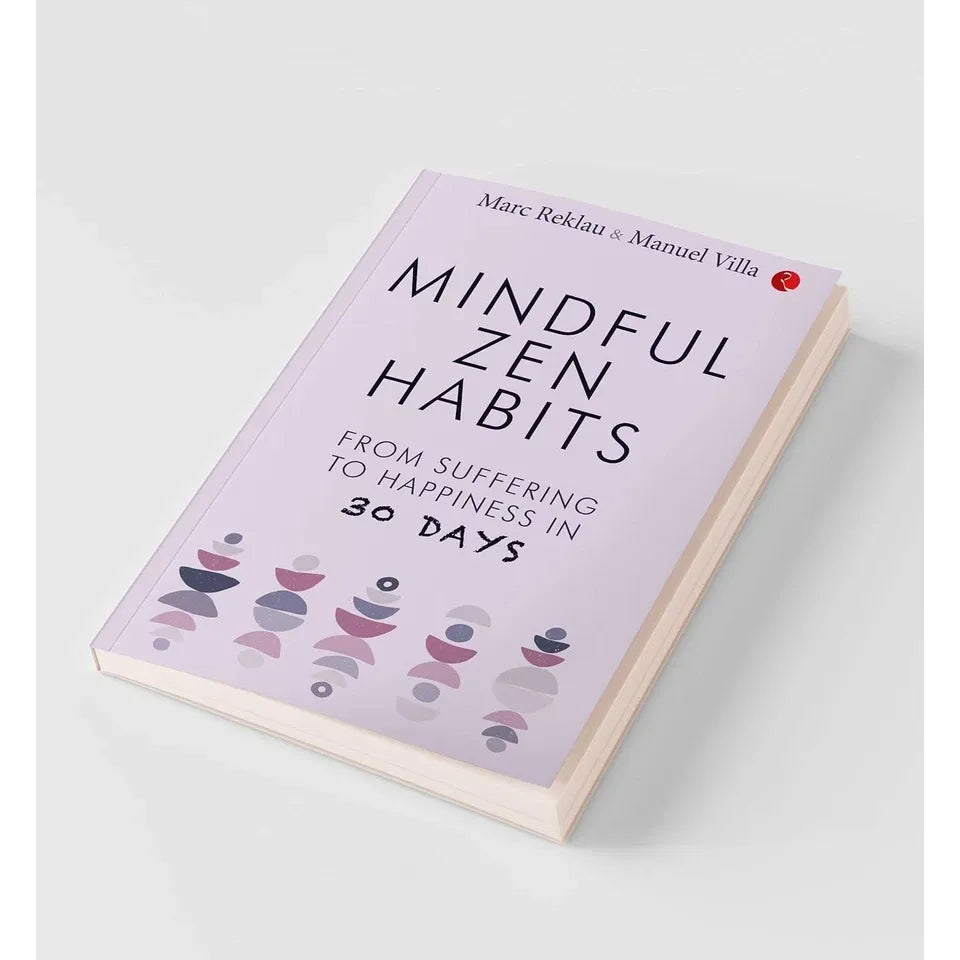 Mindful Zen Habits paperback by Manuel Villa and Marc Reklau, back cover detail