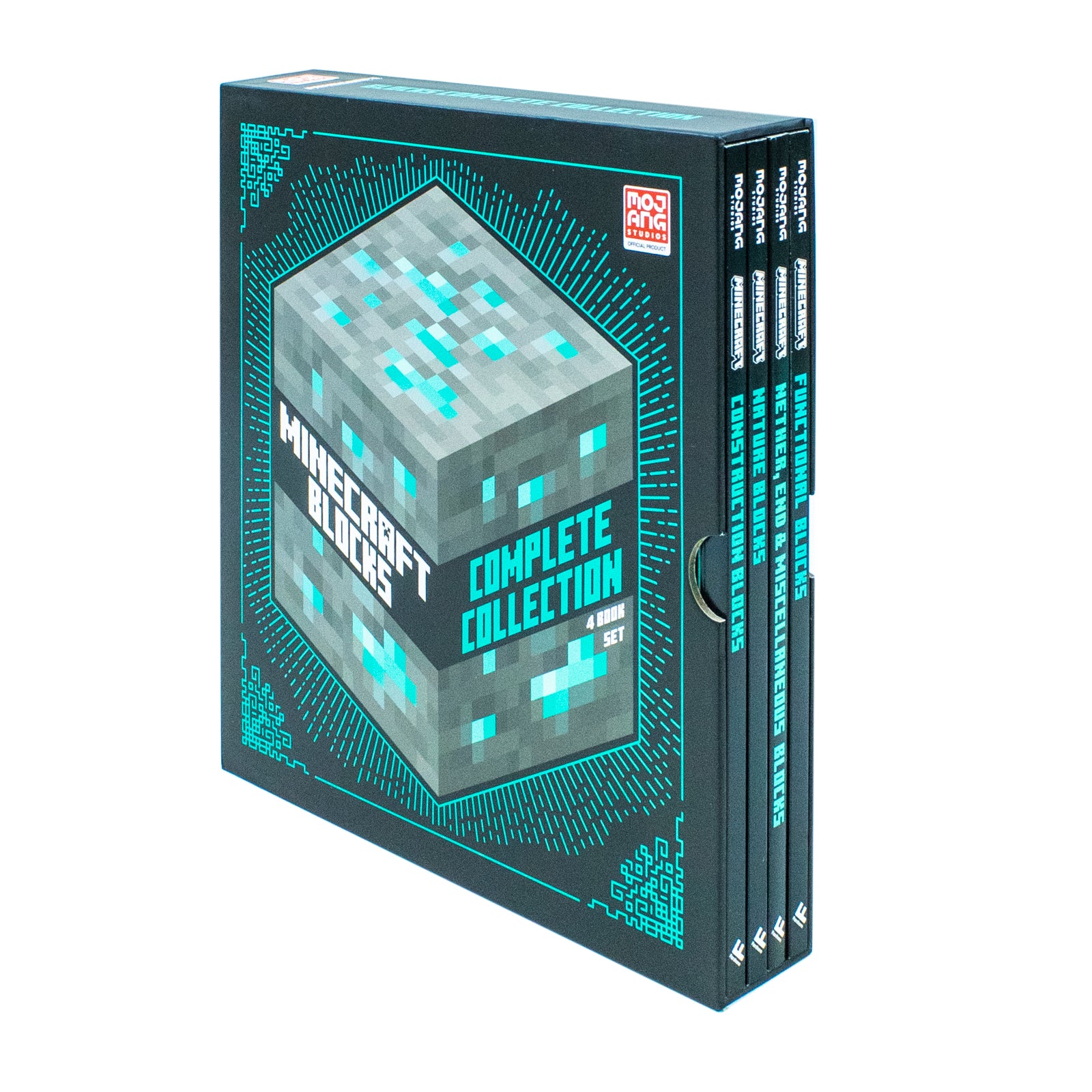 Minecraft Blocks Complete Collection 4 Books Set by Mojang AB - Functional, Nature, Nether & Construction Blocks - Paperback - Ages 7-9