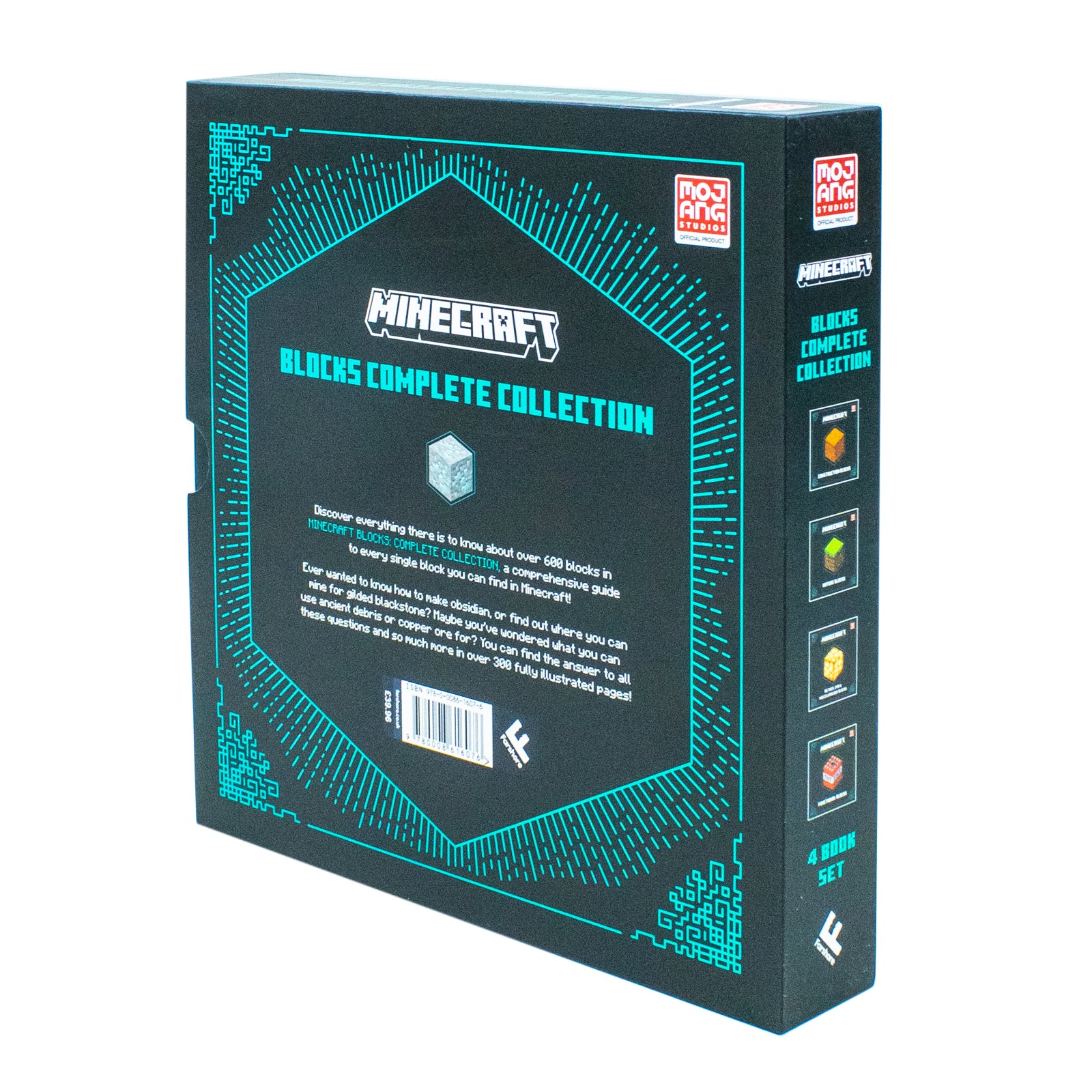 Minecraft Blocks Complete Collection 4 Books Set by Mojang AB - Functional, Nature, Nether & Construction Blocks - Paperback - Ages 7-9