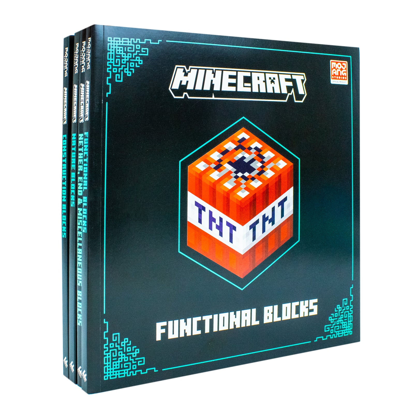 Minecraft Blocks Complete Collection 4 Books Set by Mojang AB - Functional, Nature, Nether & Construction Blocks - Paperback - Ages 7-9