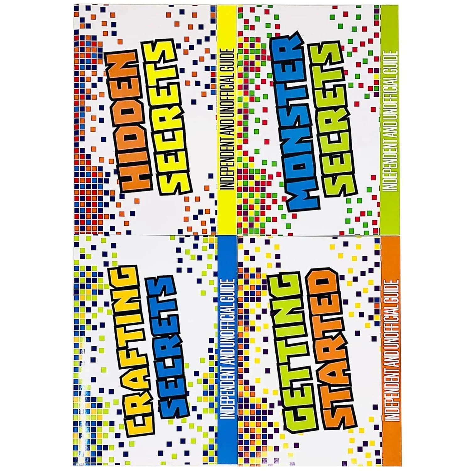 Minecraft Secrets & Cheats 4 Books Collection Set slip case back cover, Dennis Publishing paperback guide