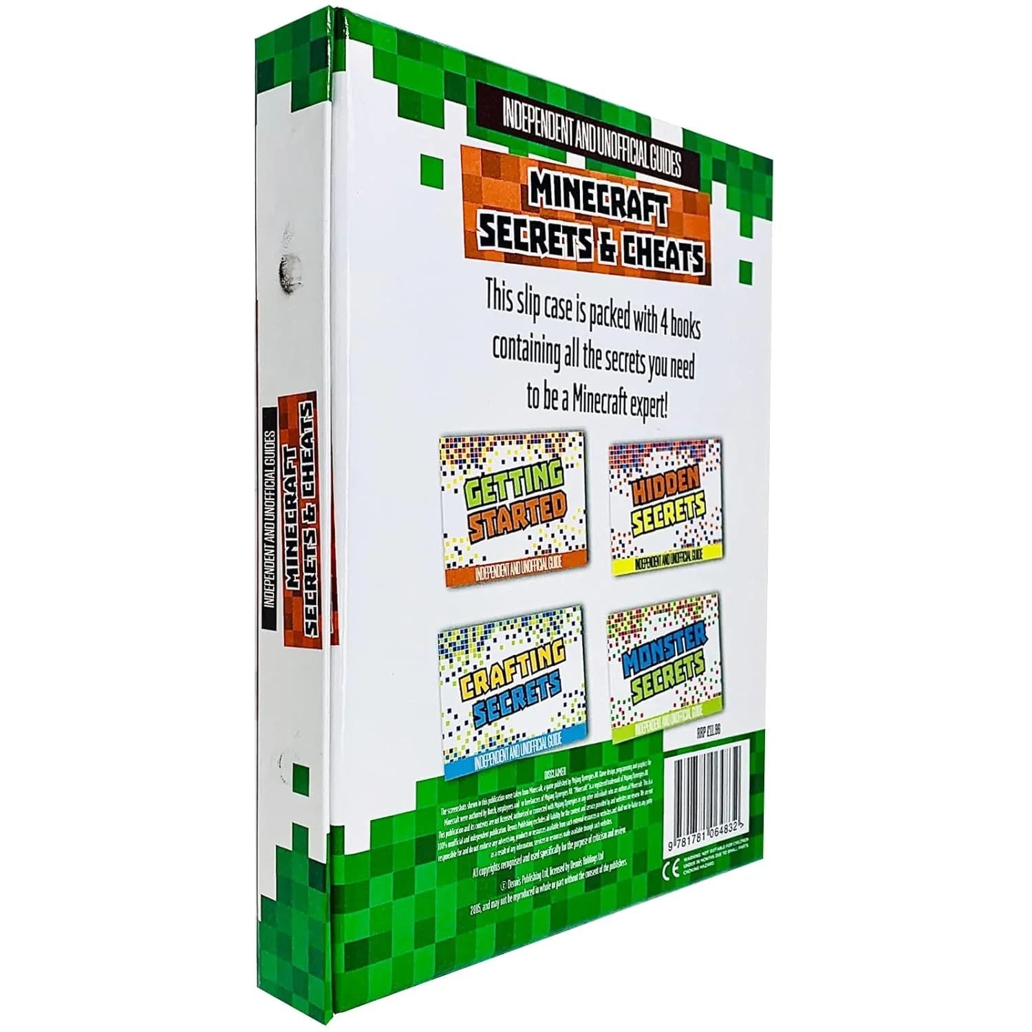 Four Minecraft Secrets & Cheats paperback booklets - Getting Started, Crafting, Hidden Secrets, Monsters