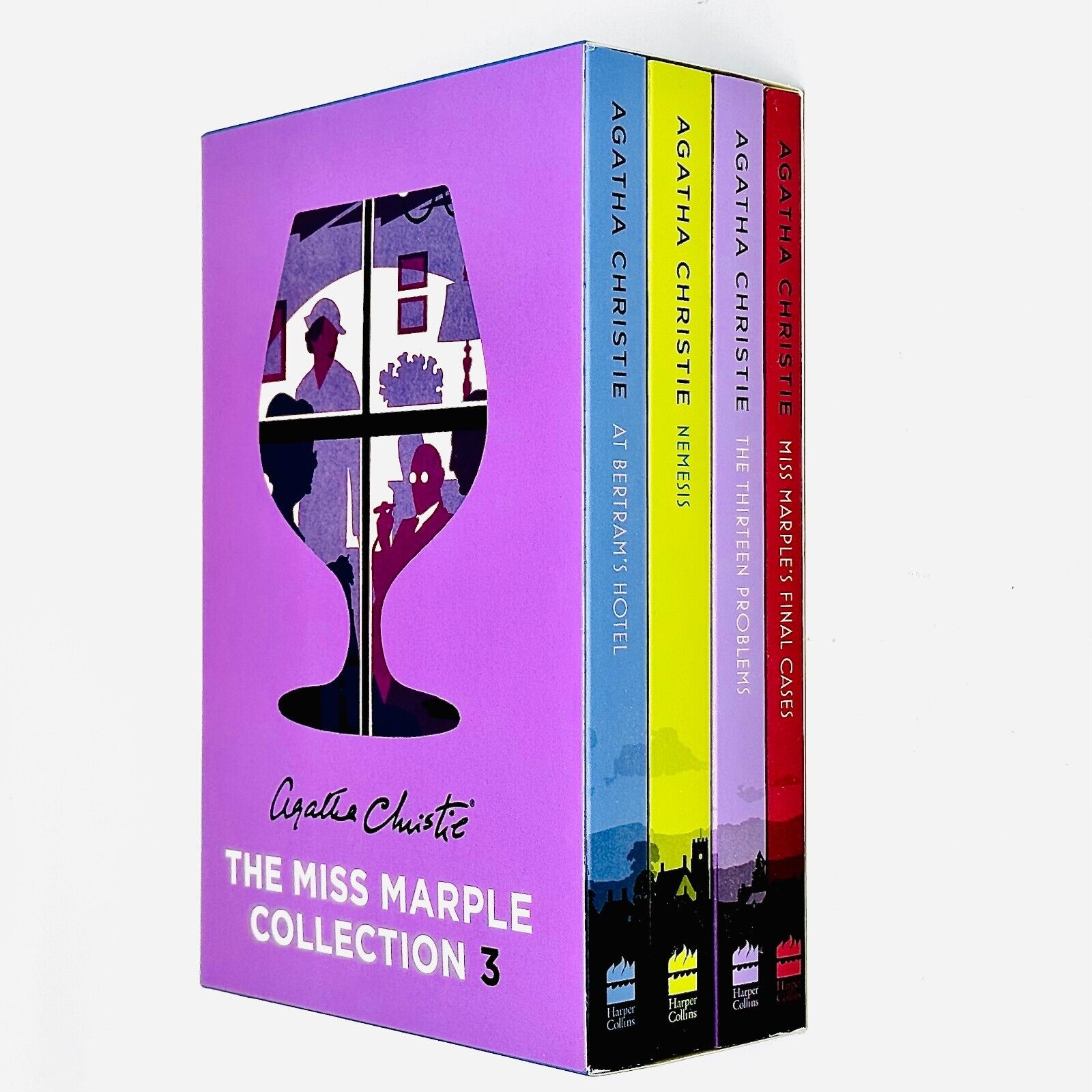 Miss Marple Mysteries Books 11-14 by Agatha Christie - 4 Book Paperback Collection Set featuring At Bertram's Hotel, Nemesis, The Thirteen Problems and Miss Marple's Final Cases