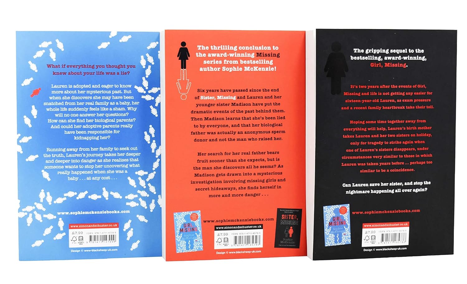 Missing Series 3 Books Collection Set by Sophie McKenzie - Paperback Box Set for Teens