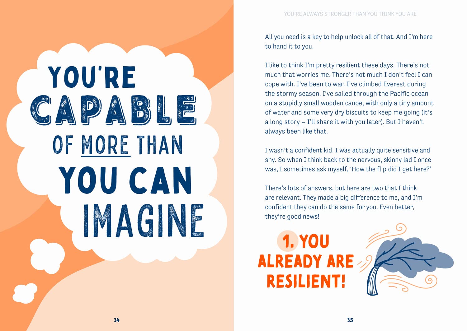 Mission: Total Resilience by Ant Middleton - full paperback cover spread, children's confidence and resilience book
