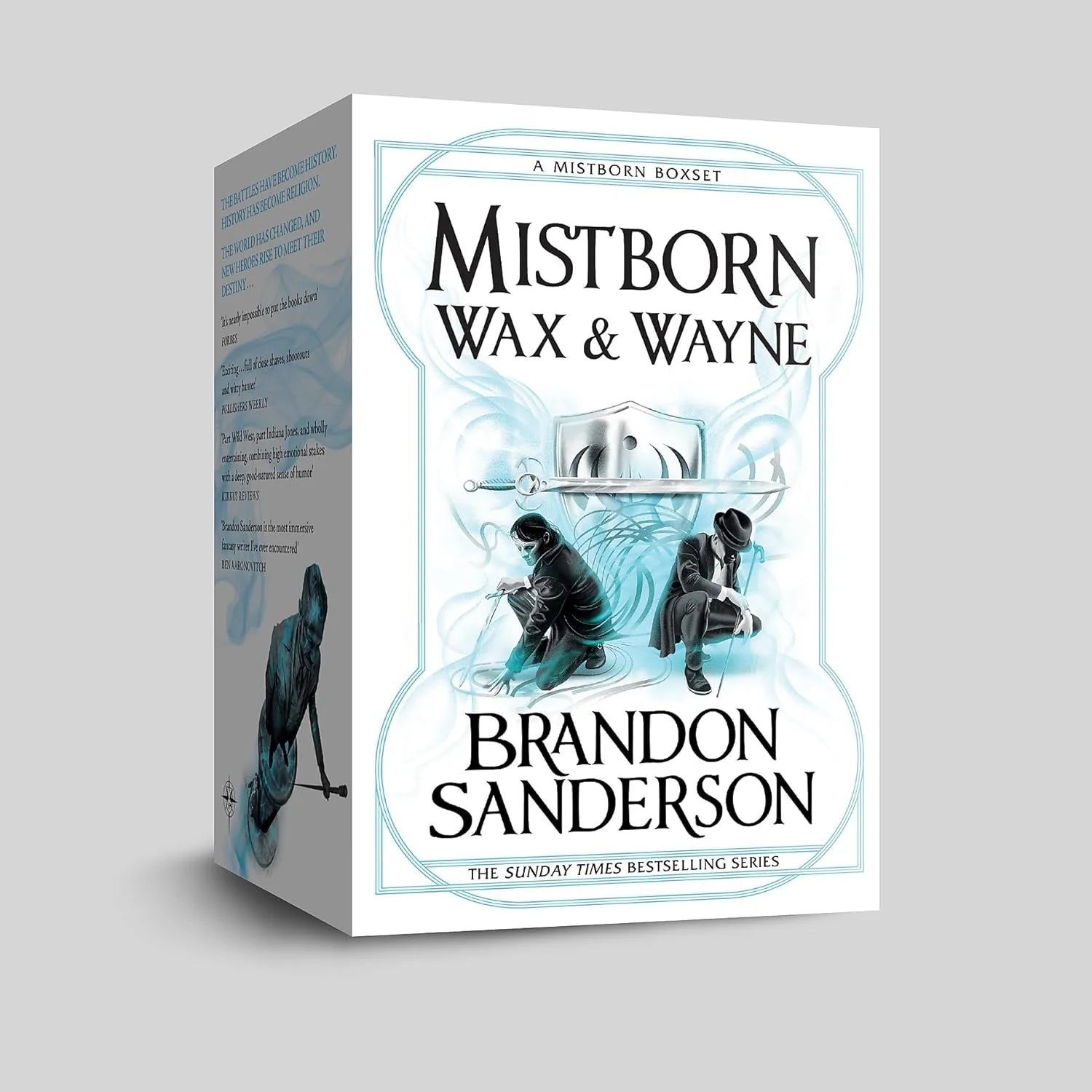 Mistborn Quartet Boxed Set by Brandon Sanderson - The Alloy of Law, Shadows of Self, The Bands of Mourning, The Lost Metal - Paperback Fantasy Box Set