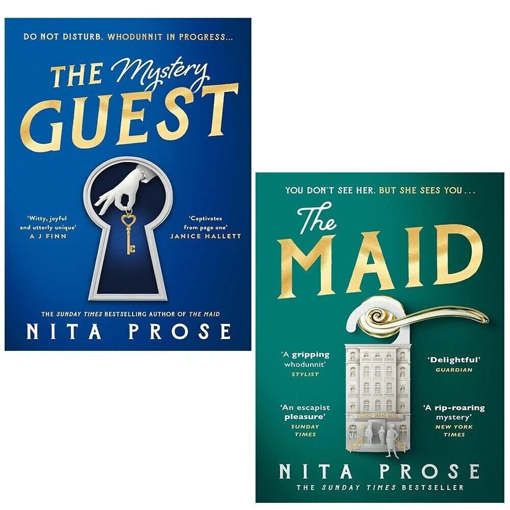 Molly the Maid 2 Book Collection Set by Nita Prose - The Maid and The Mystery Guest paperback fiction books