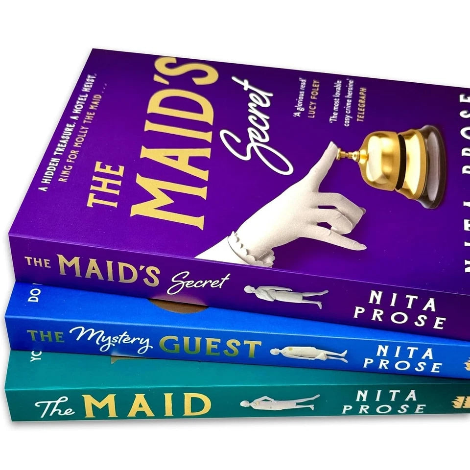 The Mystery Guest by Nita Prose paperback cover from Molly the Maid mystery series set