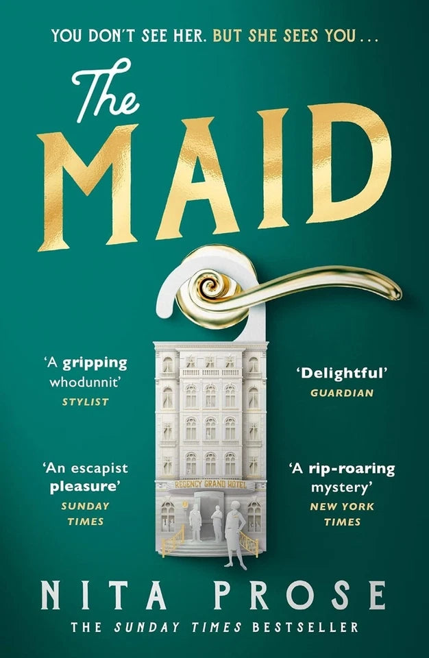Back cover blurb of Molly the Maid Mystery Series 3 book set by Nita Prose