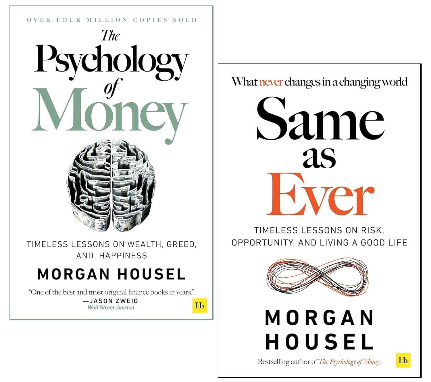 Morgan Housel 2 Books Collection Set - Same As Ever and The Psychology of Money - Paperback Non Fiction Books