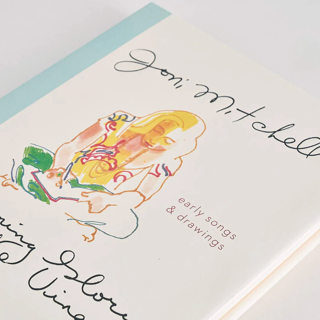 Morning Glory on the Vine by Joni Mitchell - hardback interior spread with original paintings and drawings