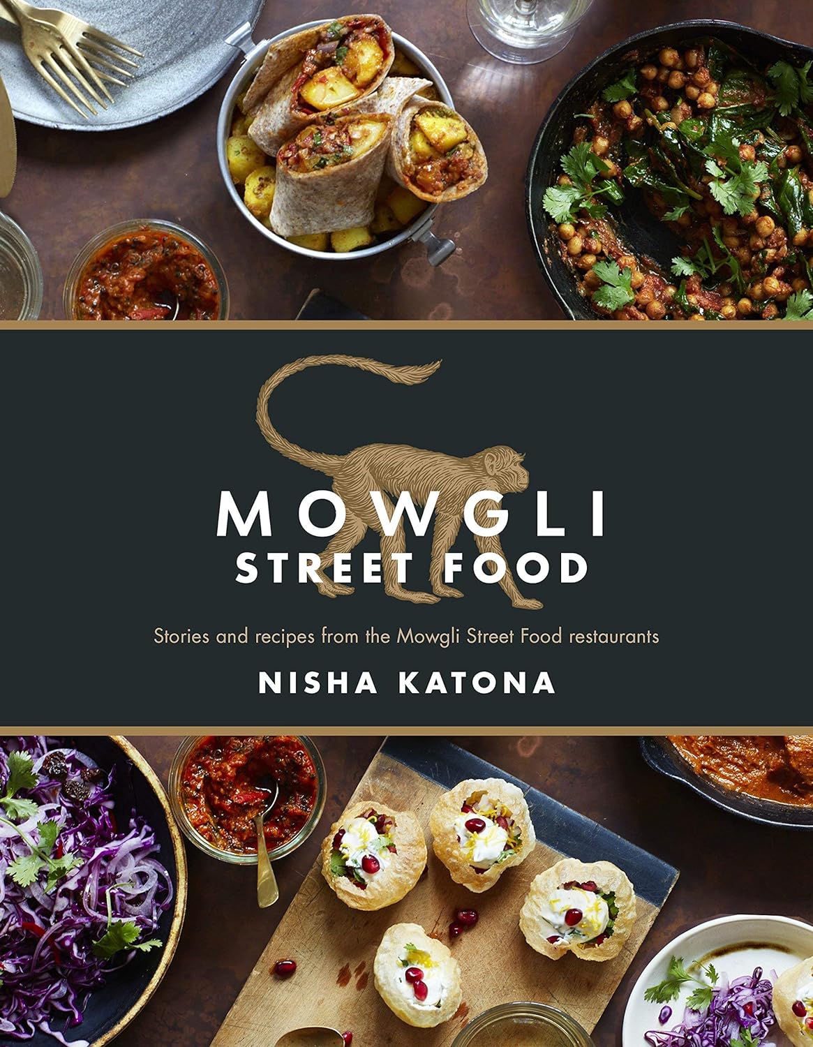 Mowgli Street Food cookbook by Nisha Katona paperback cover Indian street food recipes