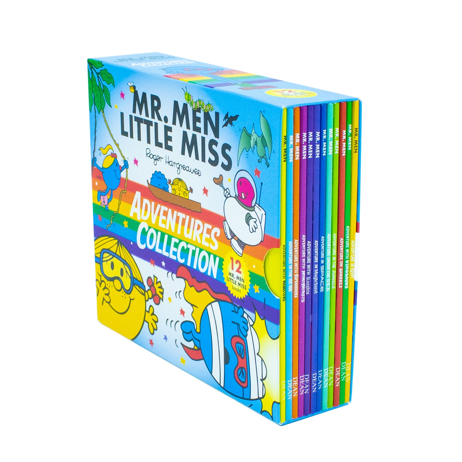 Mr Men and Little Miss Adventures Collection 12 Books Box Set by Roger Hargreaves - Paperback, Ages 3-7 - front cover