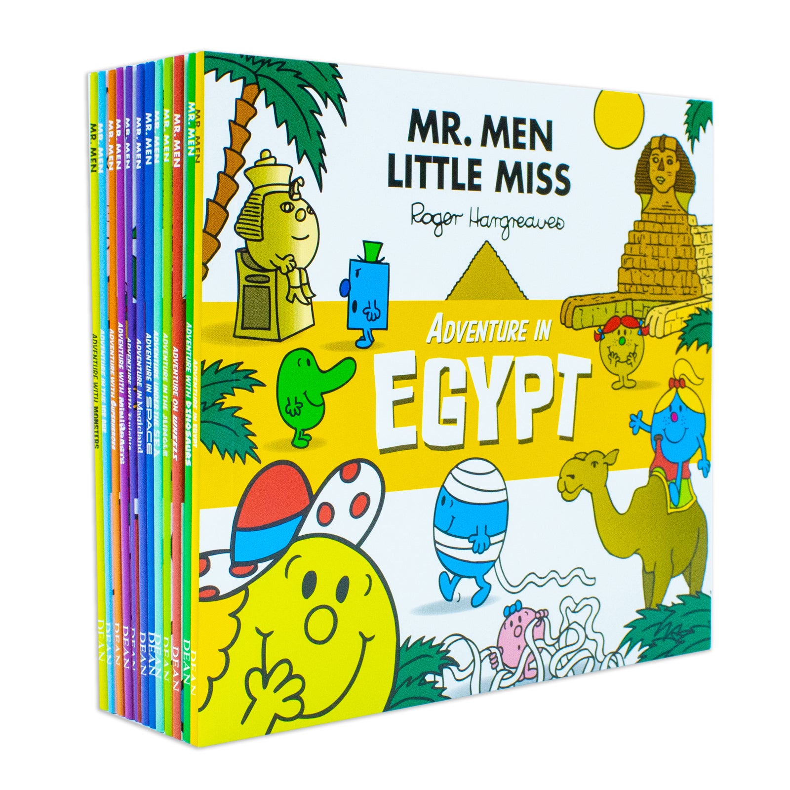 Mr Men and Little Miss Adventures Collection 12 Books Box Set by Roger Hargreaves - Paperback, Ages 3-7 - back of box