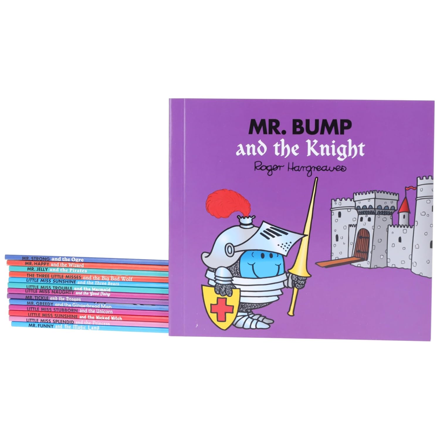 Sample illustrated pages from the Mr. Men Little Miss Magic Collection paperback storybooks by Roger Hargreaves