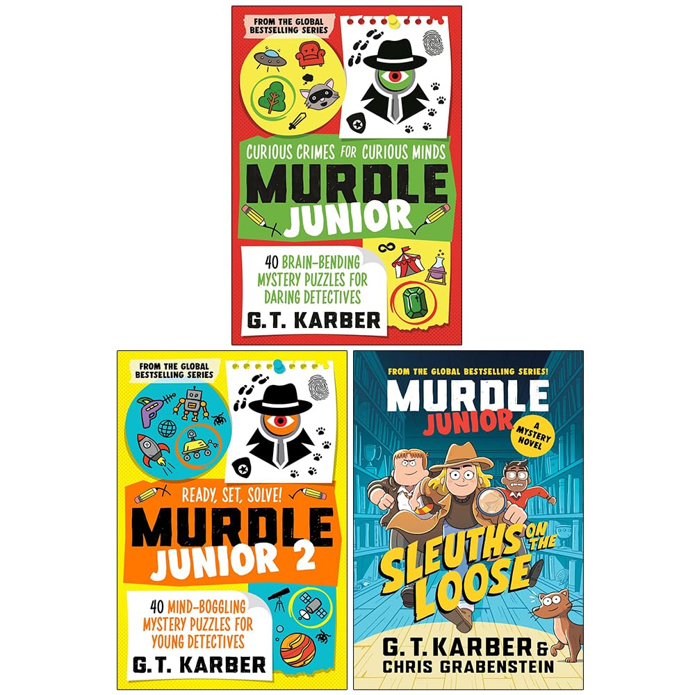 Murdle Junior Mysteries: Sleuths on the Loose by G. T. Karber and Chris Grabenstein - Paperback Cover