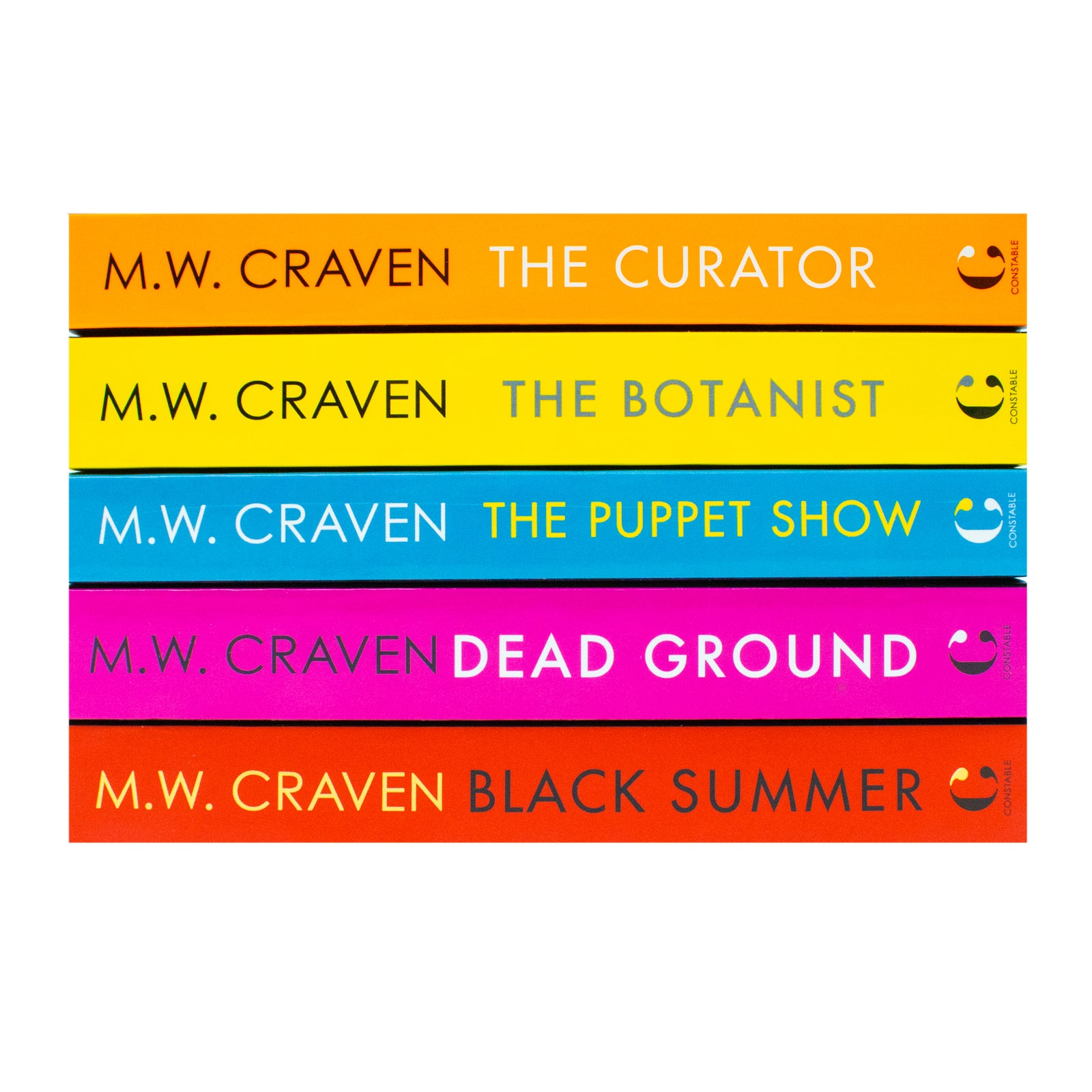 M W Craven Washington Poe 5 Books Collection Set front cover paperback crime fiction