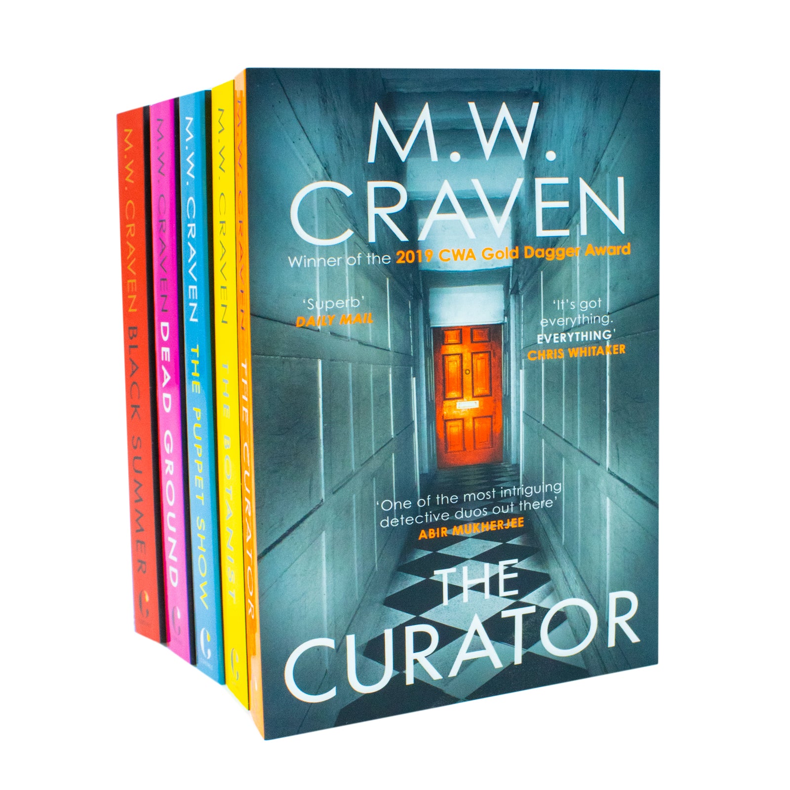 M W Craven Washington Poe Series 5 Books Collection Set paperback - Black Summer, The Puppet Show, The Curator, Dead Ground, The Botanist
