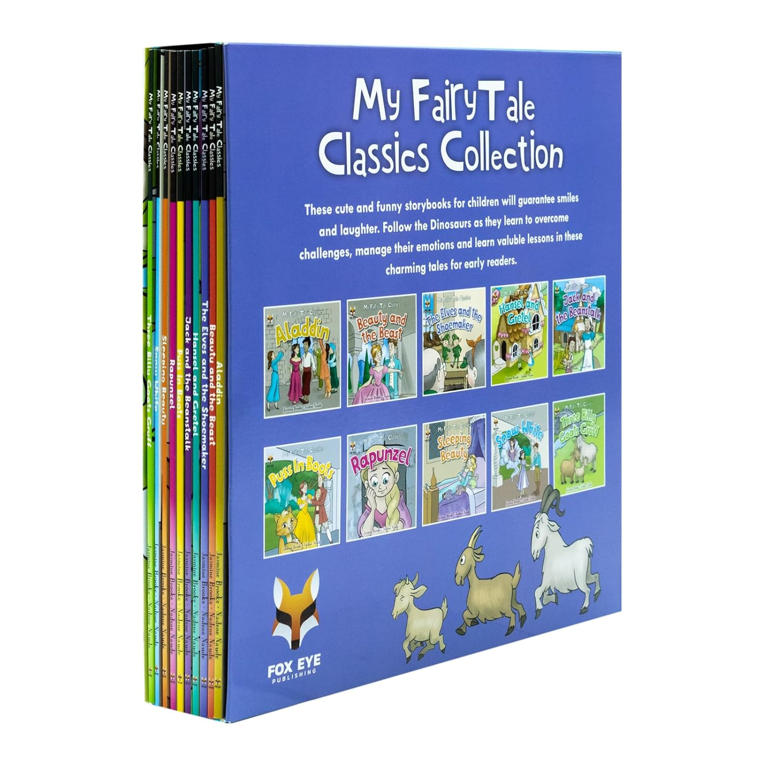 Ten paperback picture books from the My FairyTale Classic Collection by Jasmine Brooke for children ages 3-7