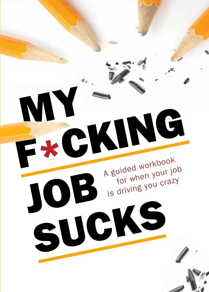 My F*cking Job Sucks and Grow the F*ck Up paperback book covers, funny adult self-help gift set