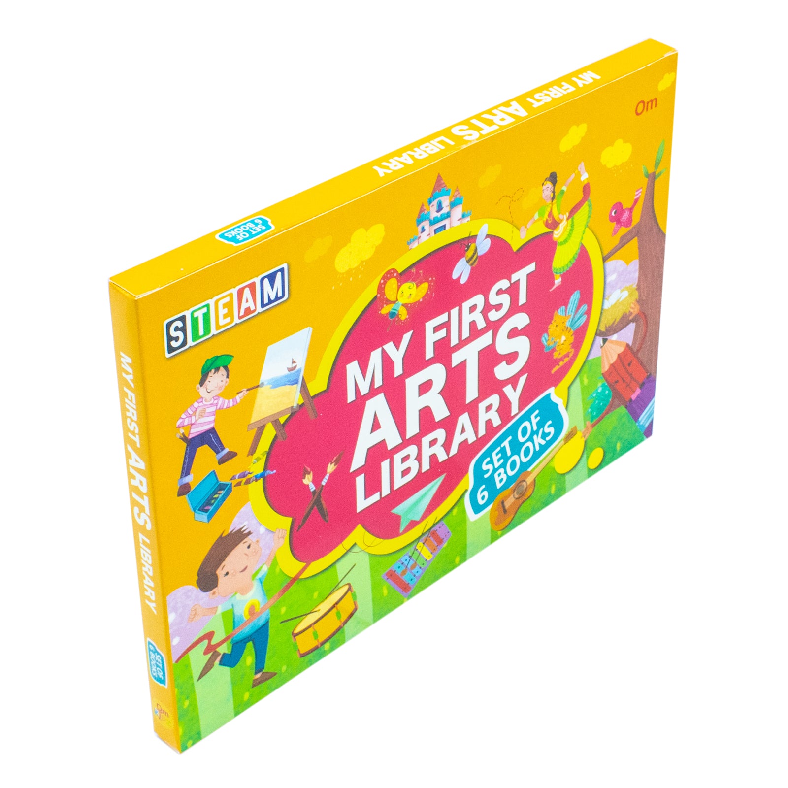 My First Arts Library set of 6 paperback books showing Learn to Colour and Learn to Draw titles by Swayam Ganguly