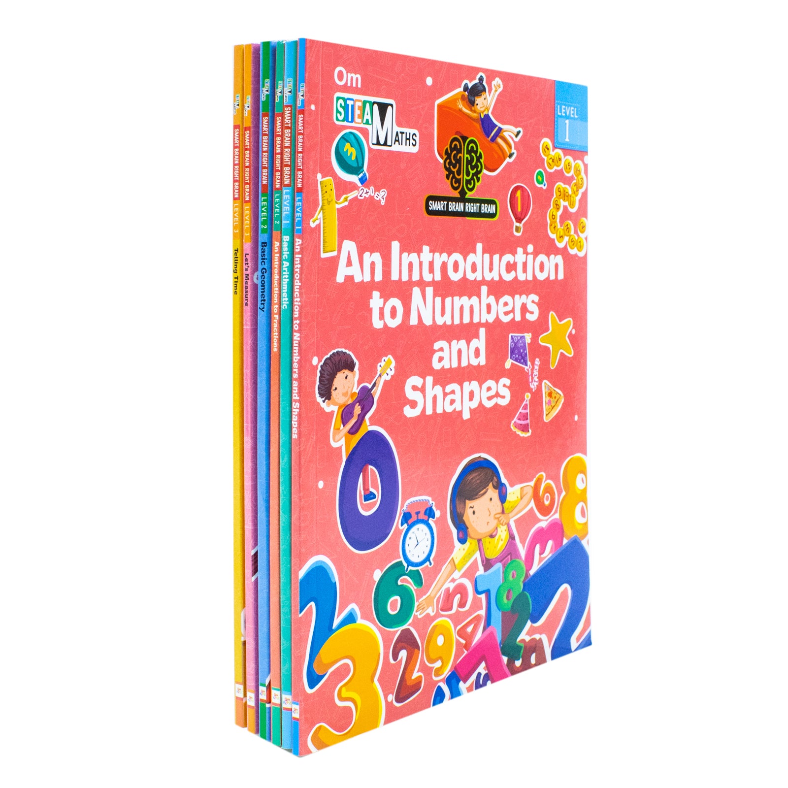 My First Maths Library 6 Book Paperback Set by Shweta Sinha - front cover, Ages 4-8