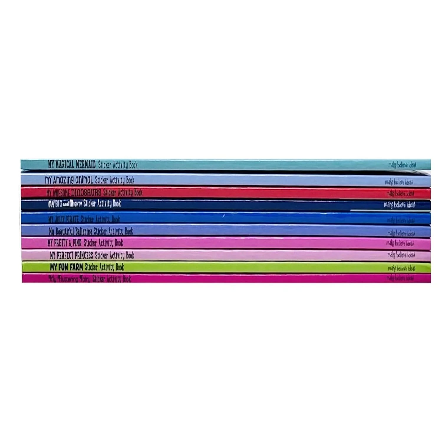 Make Believe Ideas Sticker Activity 10 Books Collection Set including fairy, ballerina, princess and mermaid titles - Ages 3-6 Paperback