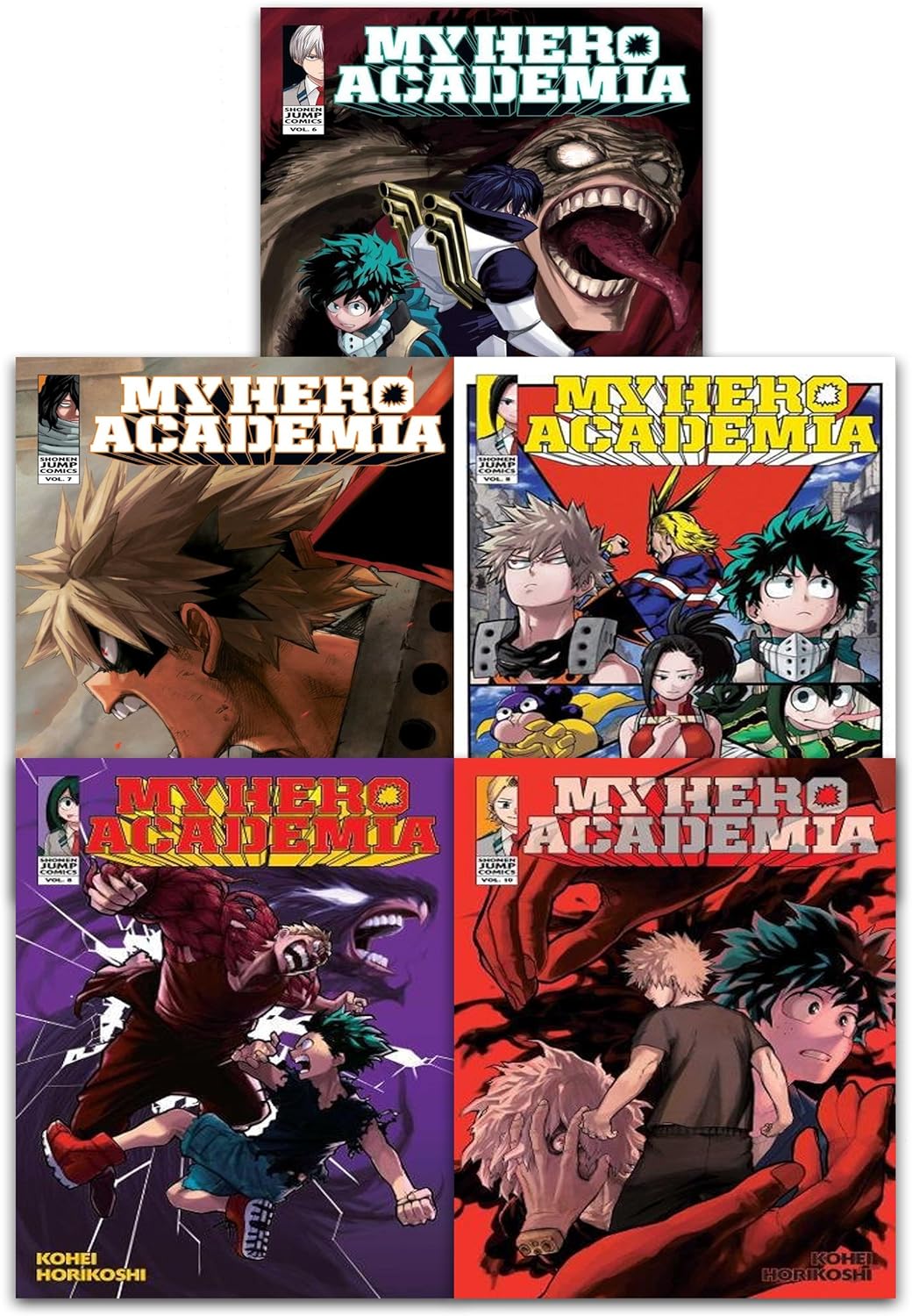 My Hero Academia Volume 6-10 Collection 5 Books Paperback Set by Kohei Horikoshi - Young Adult Manga