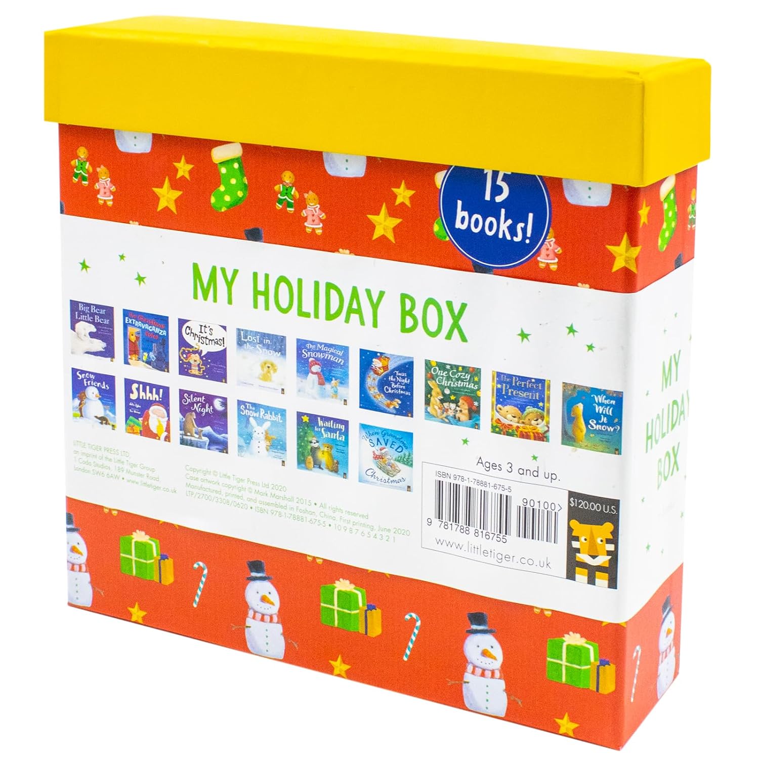 My Holiday Box Little Tiger 15 book paperback collection - festive winter stories for young children